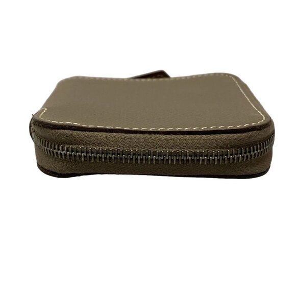 Auth HERMES Azap Compact Mini Silkin - Etoupe Veau Epsom D Coin Case - Picture 7 of 11